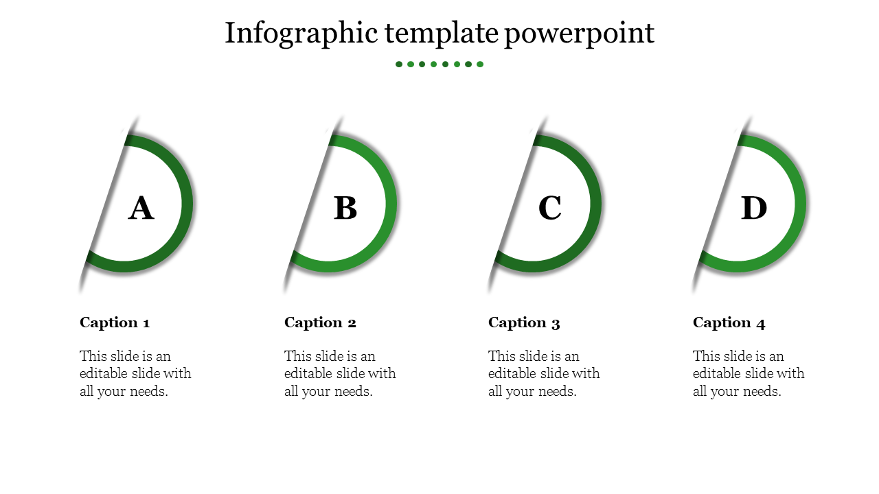 infographic template powerpoint-4-Green
